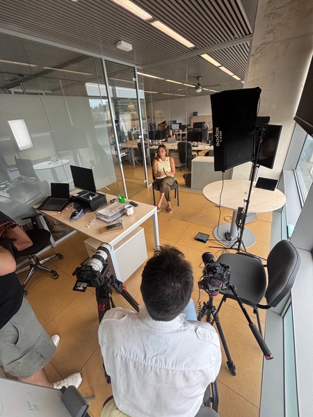 Entrevista en una oficina