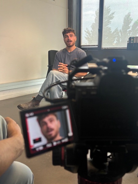 Rodatge d'una entrevista